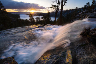 Dawn over Eagle Falls and Emerald Bay, Lake Tahoe