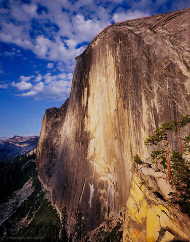Northwest face of Half dome in Yosemite National Park
