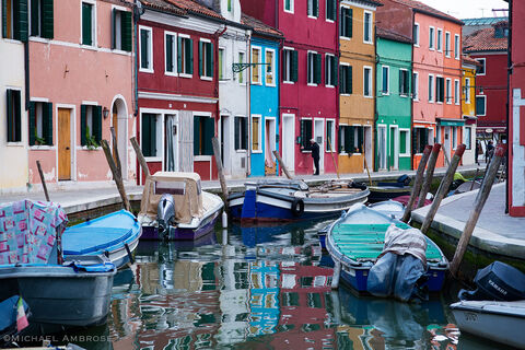Burano, Italy draws crowds with brightly painted buildings, reflections in the canals, handmade arts, special cuisine, and much more.