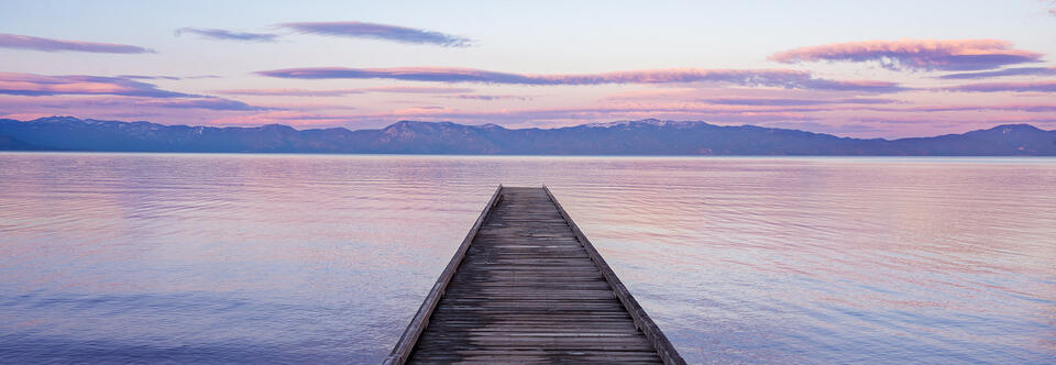 Tahoe Pier Sunset