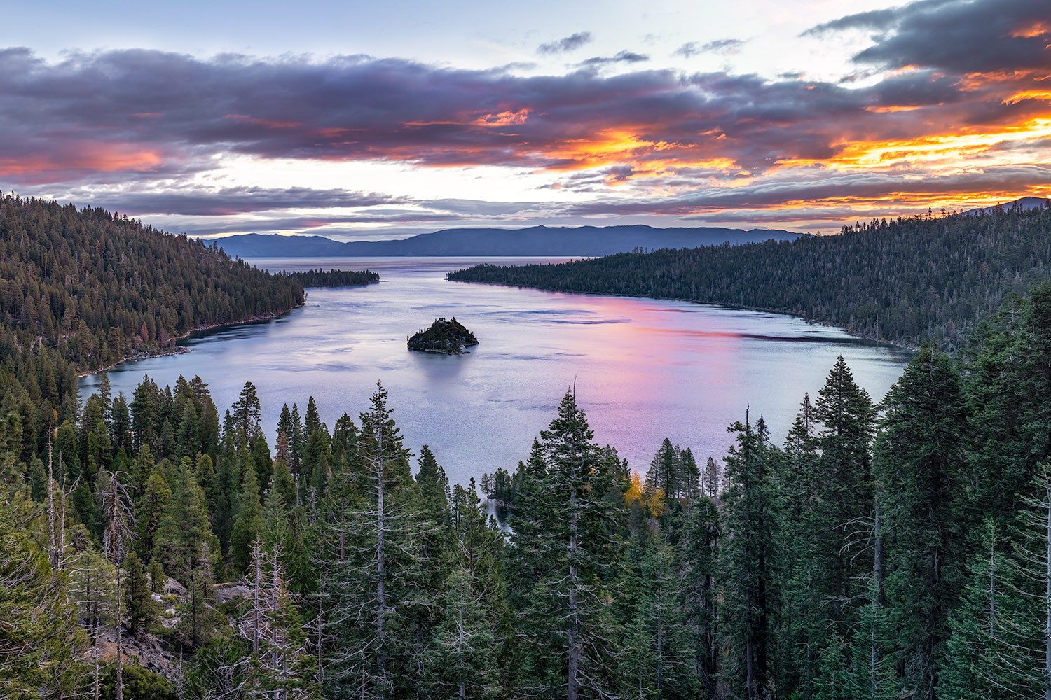 I arrived early at Emerald Bay in anticipation of this forecasted storm. By 8 am it was supposed to be completely overcast, so...