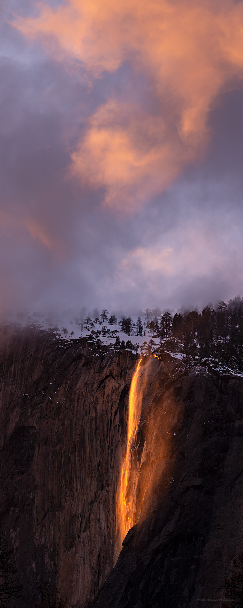 Every year I look forward to photographing the phenomenon of last light on Horsetail Fall. There is always an element of luck...