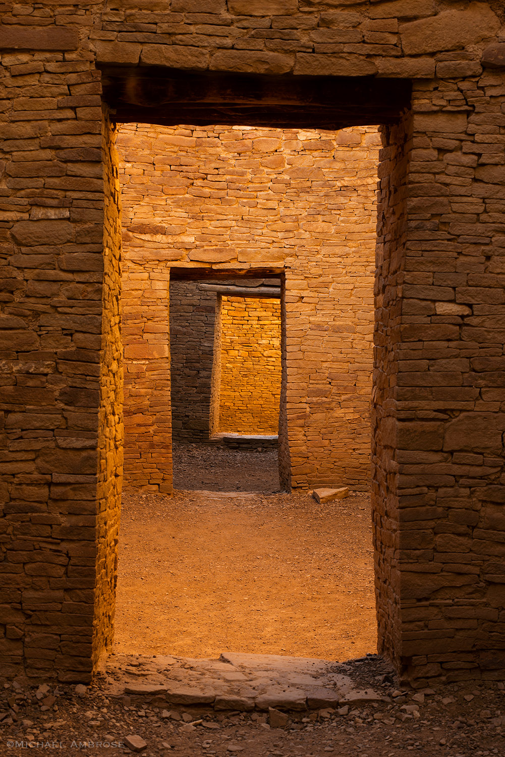 Ancient doorway into rich Native American culture at Chaco Culture National Historic Park in New Mexico.