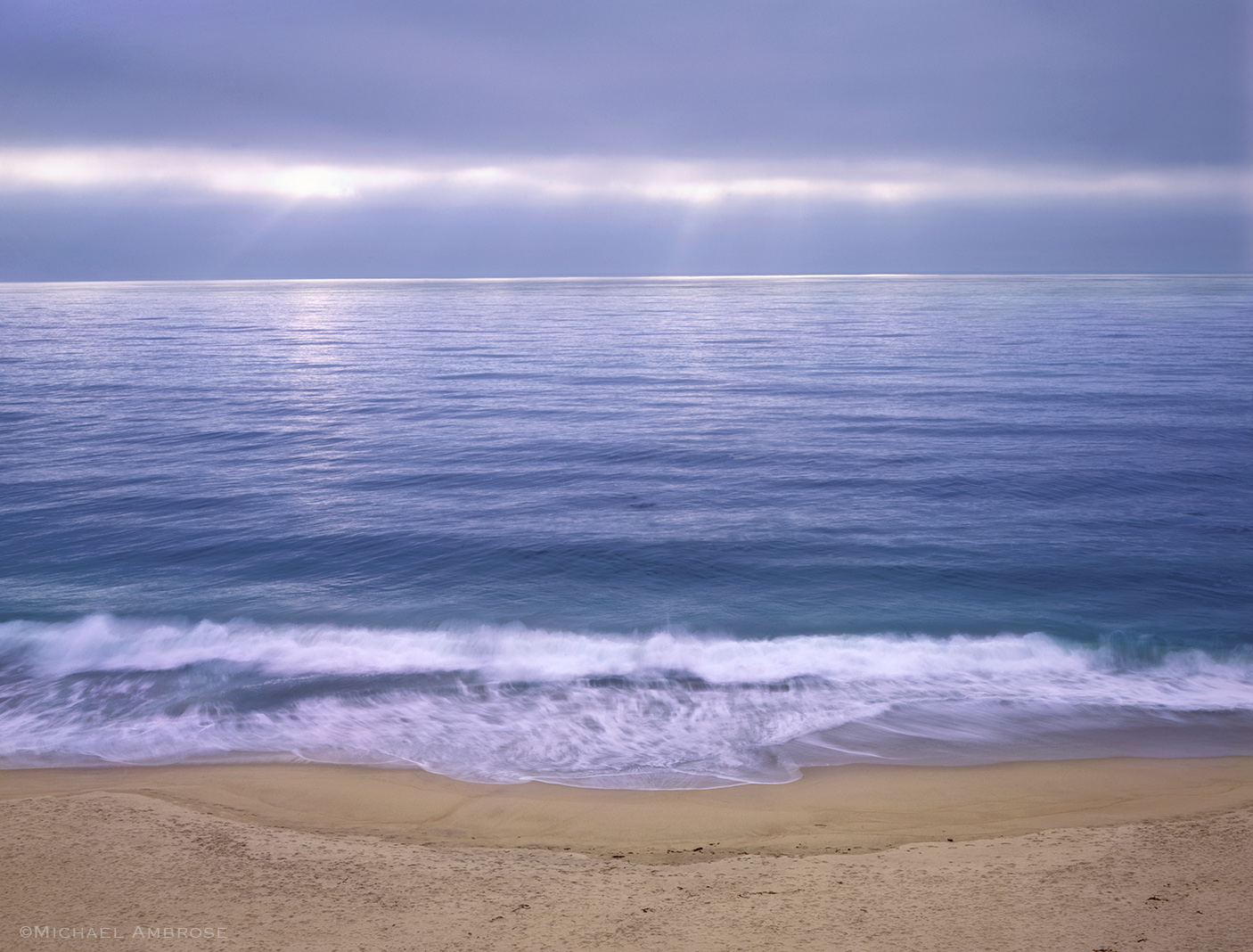 Calming and meditative Big Sure coastal photograph perfectly balances coastal storms and ocean serenity.