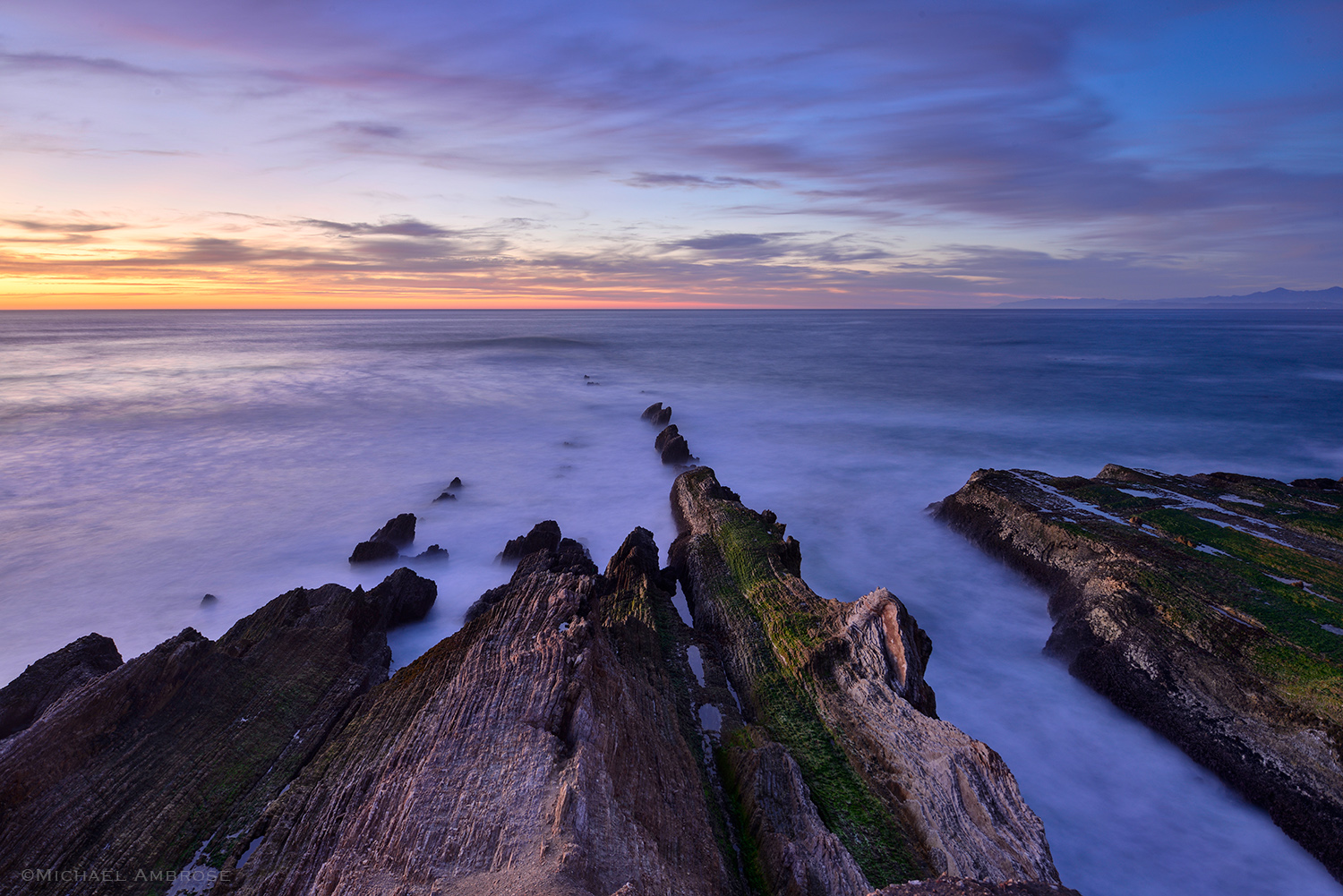 Sunset at Montana de Oro State Park in central California.